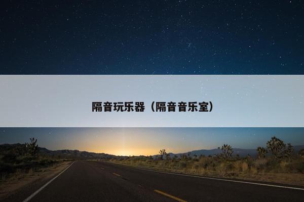 隔音玩乐器（隔音音乐室）