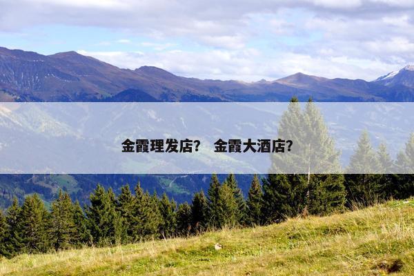 金霞理发店？ 金霞大酒店？