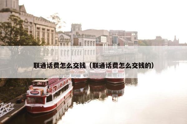 联通话费怎么交钱（联通话费怎么交钱的）