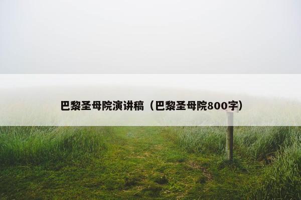 巴黎圣母院演讲稿(巴黎圣母院800字) 巴黎圣母院演讲稿(巴黎圣母院800字)