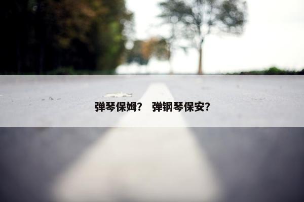 弹琴保姆？ 弹钢琴保安？