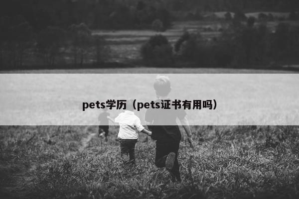 pets学历(pets证书有用吗) pets学历(pets证书有用吗)