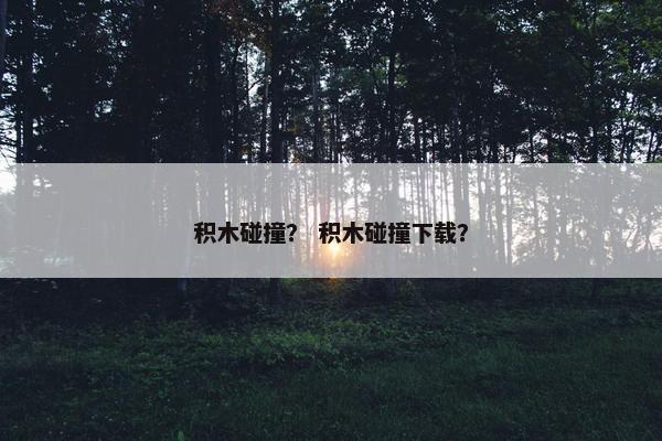 积木碰撞? 积木碰撞下载? 积木碰撞? 积木碰撞下载?