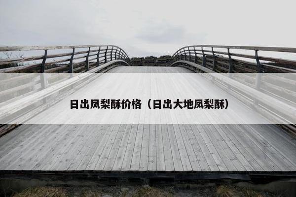 日出凤梨酥价格(日出大地凤梨酥) 日出凤梨酥价格(日出大地凤梨酥)