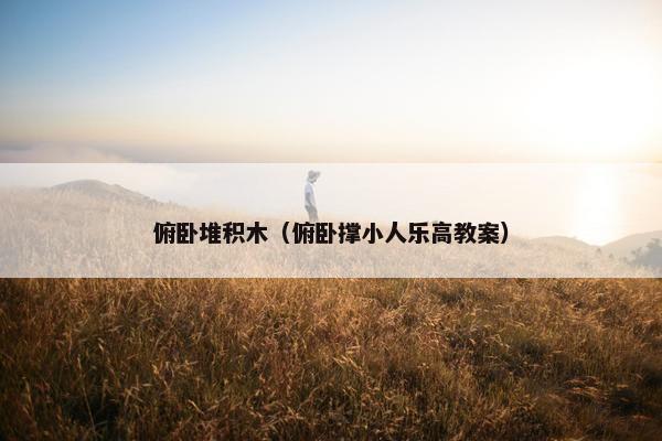 俯卧堆积木(俯卧撑小人乐高教案) 俯卧堆积木(俯卧撑小人乐高教案)