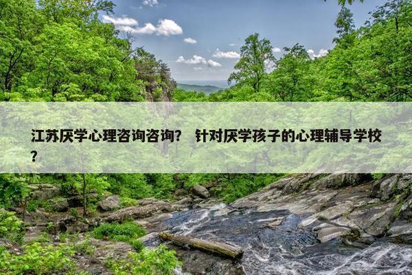 江苏厌学心理咨询咨询？ 针对厌学孩子的心理辅导学校？