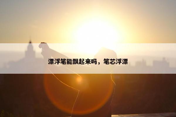 漂浮笔能飘起来吗,笔芯浮漂 漂浮笔能飘起来吗,笔芯浮漂