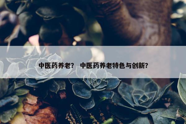 中医药养老? 中医药养老特色与创新? 中医药养老? 中医药养老特色与创新?