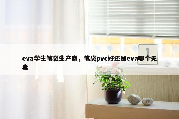 eva学生笔袋生产商，笔袋pvc好还是eva哪个无毒