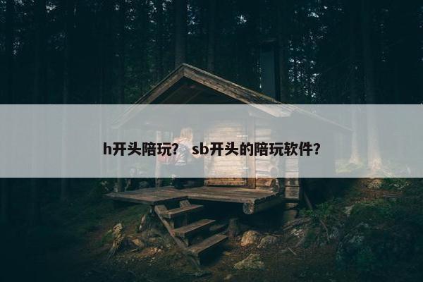 h开头陪玩？ sb开头的陪玩软件？