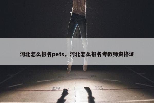 河北怎么报名pets，河北怎么报名考教师资格证