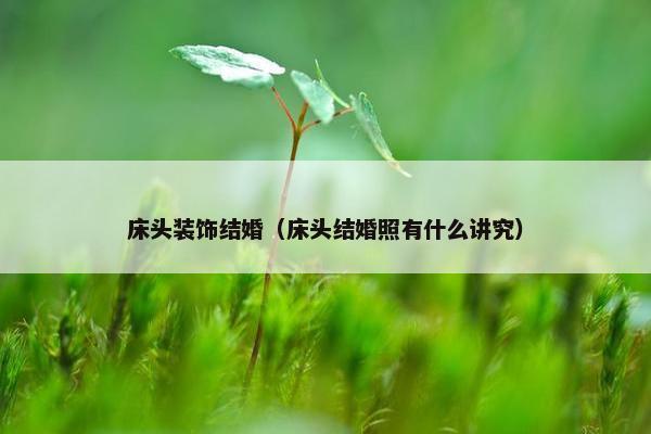 床头装饰结婚（床头结婚照有什么讲究）