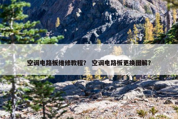 空调电路板维修教程？ 空调电路板更换图解？