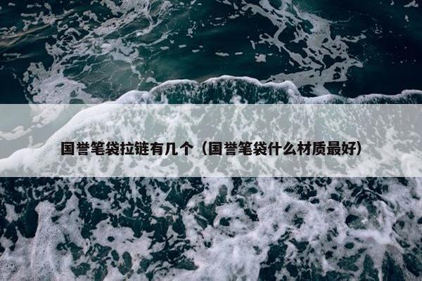 国誉笔袋拉链有几个（国誉笔袋什么材质最好）