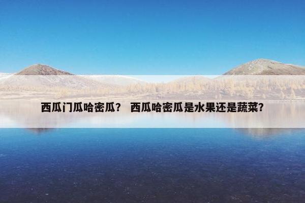 西瓜门瓜哈密瓜? 西瓜哈密瓜是水果还是蔬菜? 西瓜门瓜哈密瓜? 西瓜哈密瓜是水果还是蔬菜?