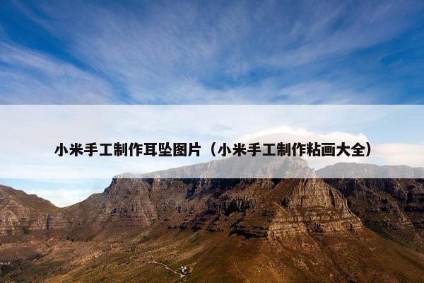小米手工制作耳坠图片（小米手工制作粘画大全）