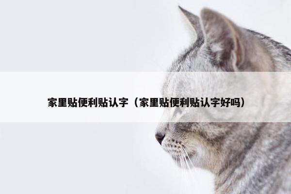 家里贴便利贴认字(家里贴便利贴认字好吗) 家里贴便利贴认字(家里贴便利贴认字好吗)