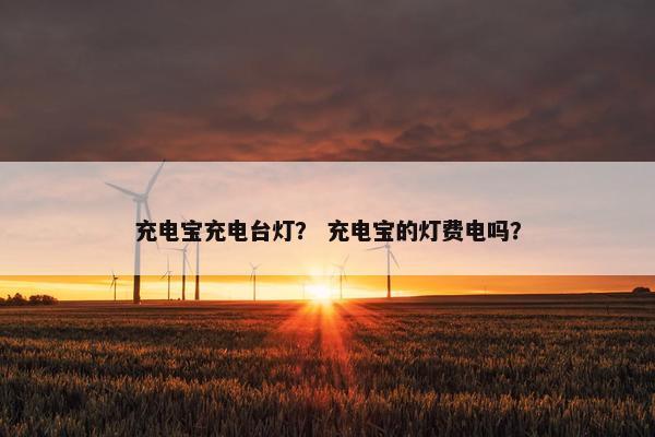 充电宝充电台灯? 充电宝的灯费电吗? 充电宝充电台灯? 充电宝的灯费电吗?