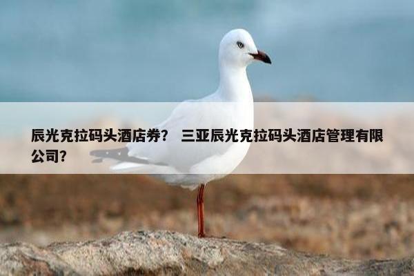 辰光克拉码头酒店券? 三亚辰光克拉码头酒店管理有限公司? 辰光克拉码头酒店券? 三亚辰光克拉码头酒店管理有限公司?