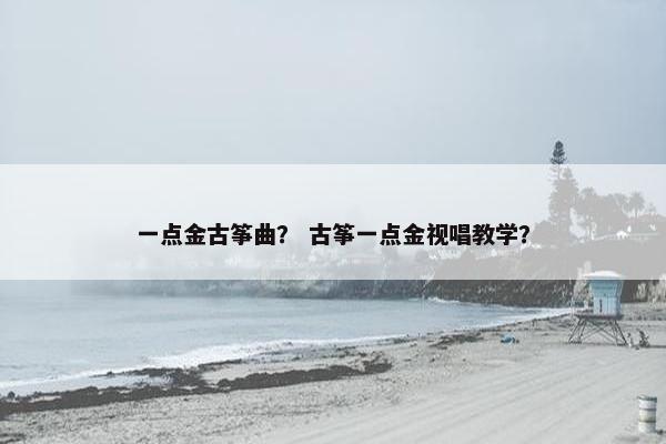 一点金古筝曲? 古筝一点金视唱教学? 一点金古筝曲? 古筝一点金视唱教学?