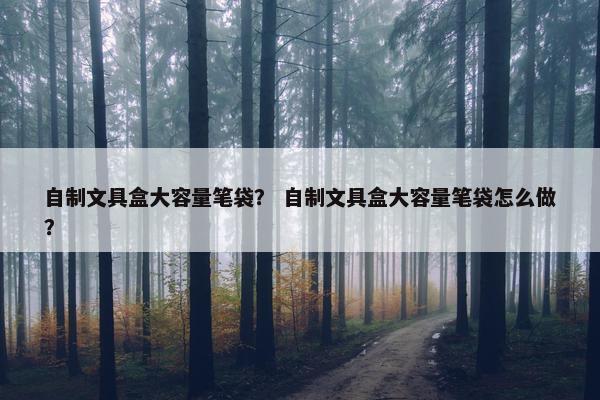 自制文具盒大容量笔袋？ 自制文具盒大容量笔袋怎么做？