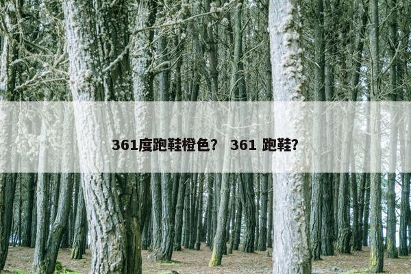 361度跑鞋橙色? 361 跑鞋? 361度跑鞋橙色? 361 跑鞋?