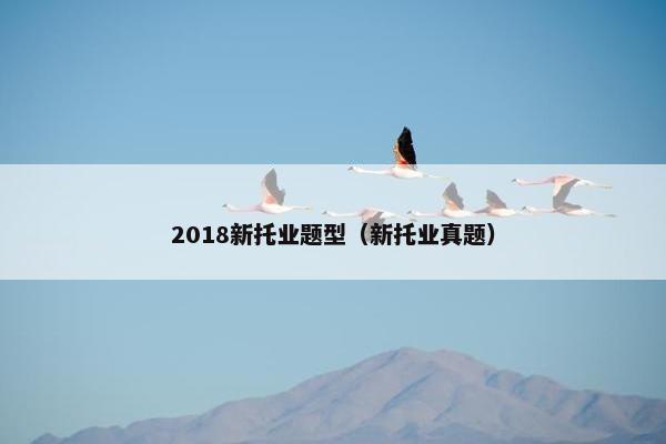 2018新托业题型(新托业真题) 2018新托业题型(新托业真题)