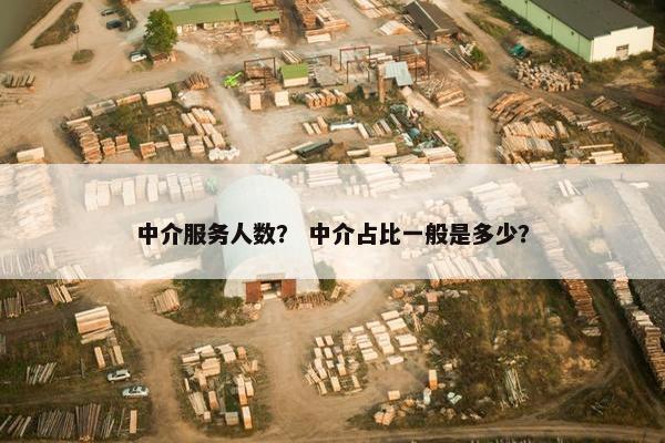 中介服务人数？ 中介占比一般是多少？