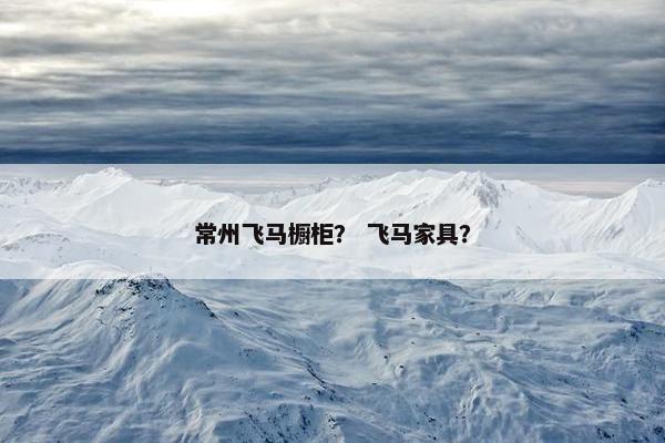 常州飞马橱柜？ 飞马家具？