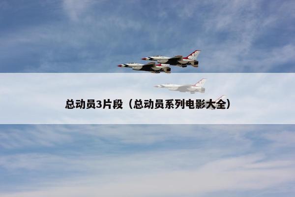 总动员3片段（总动员系列电影大全）