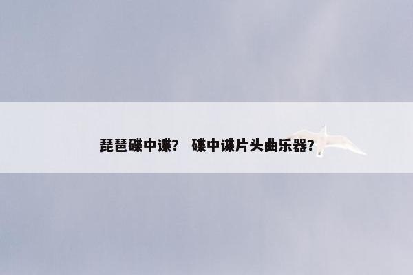 琵琶碟中谍？ 碟中谍片头曲乐器？