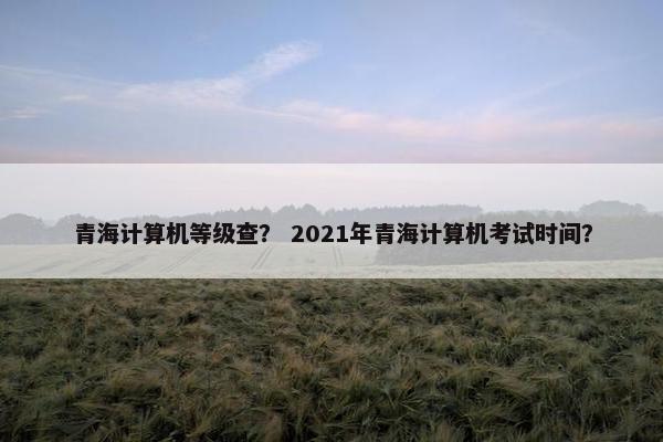 青海计算机等级查? 2021年青海计算机考试时间? 青海计算机等级查? 2021年青海计算机考试时间?