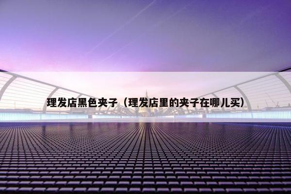 理发店黑色夹子(理发店里的夹子在哪儿买) 理发店黑色夹子(理发店里的夹子在哪儿买)