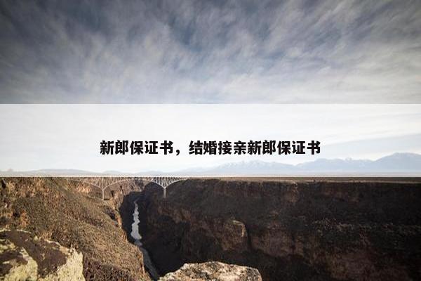 新郎保证书,结婚接亲新郎保证书 新郎保证书,结婚接亲新郎保证书