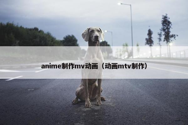 anime制作mv动画（动画mtv制作）