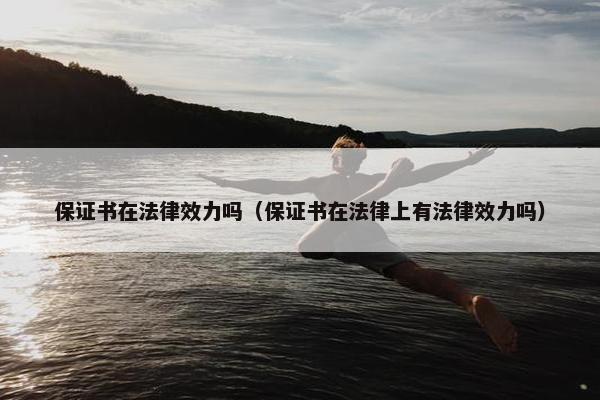 保证书在法律效力吗（保证书在法律上有法律效力吗）
