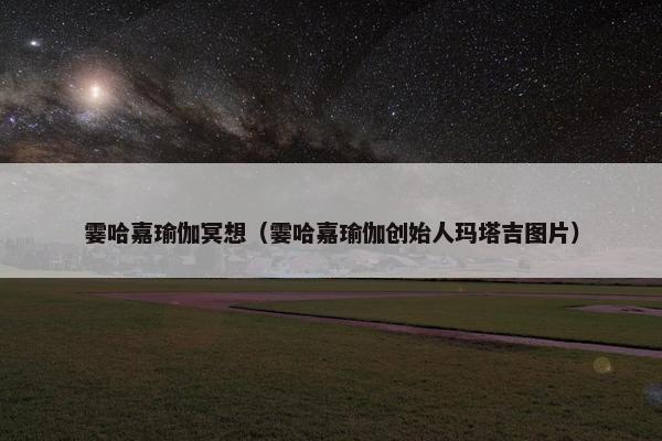 霎哈嘉瑜伽冥想（霎哈嘉瑜伽创始人玛塔吉图片）