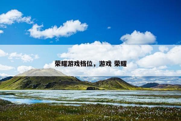 荣耀游戏档位,游戏 荣耀 荣耀游戏档位,游戏 荣耀