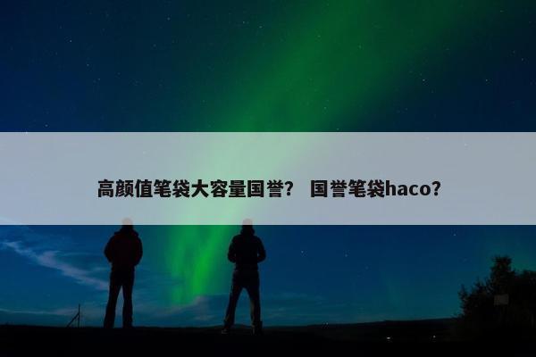 高颜值笔袋大容量国誉？ 国誉笔袋haco？