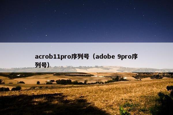 acrob11pro序列号(adobe 9pro序列号) acrob11pro序列号(adobe 9pro序列号)