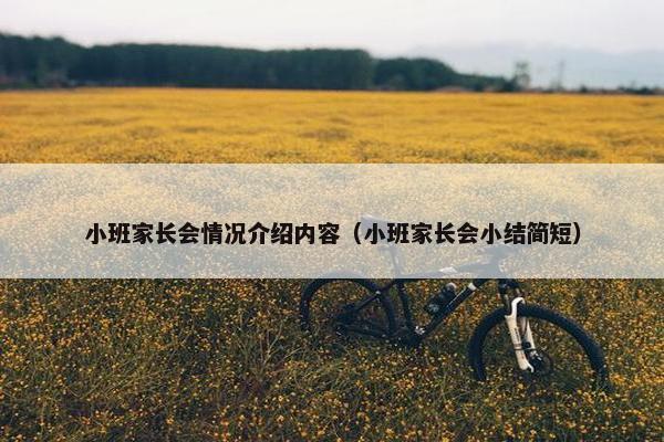 小班家长会情况介绍内容（小班家长会小结简短）