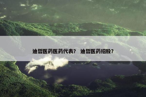 迪哲医药医药代表？ 迪哲医药招股？