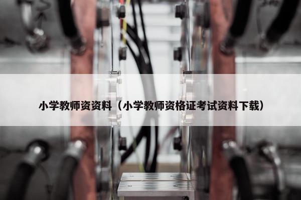 小学教师资资料(小学教师资格证考试资料下载) 小学教师资资料(小学教师资格证考试资料下载)
