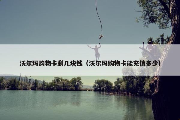 沃尔玛购物卡剩几块钱(沃尔玛购物卡能充值多少) 沃尔玛购物卡剩几块钱(沃尔玛购物卡能充值多少)