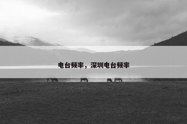 电台频率，深圳电台频率