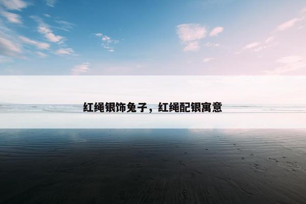 红绳银饰兔子，红绳配银寓意