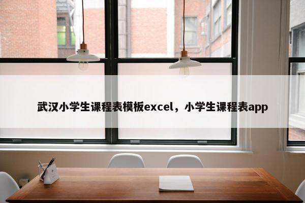 武汉小学生课程表模板excel，小学生课程表app