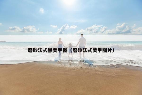 磨砂法式黑美甲图（磨砂法式美甲图片）