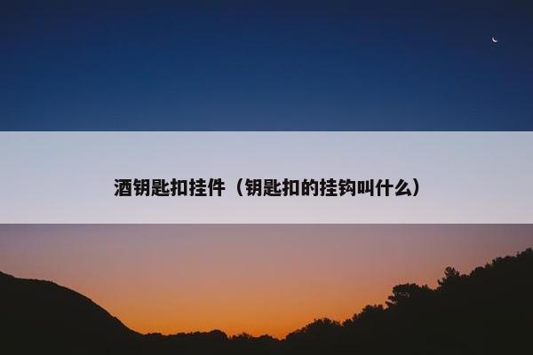 酒钥匙扣挂件（钥匙扣的挂钩叫什么）
