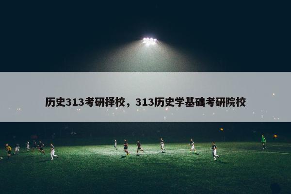 历史313考研择校，313历史学基础考研院校